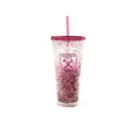 West Ham United FC Cresta 600 ml Tazza da Freezer con Cannuccia (BS3803)