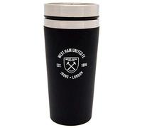 West Ham United FC Executive Cresta Tazza Portatile (Taglia Unica) (Nero, Argento)
