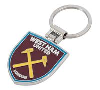 West Ham United FC Portachiavi con stemma esecutivo, Marrone/Argento, Taglia unica