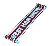West Ham United FC - Sciarpa, Bordeaux/azzurro, Taglia Unica