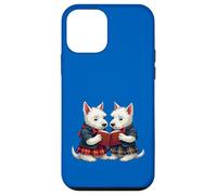West Highland Terrier brucia la notte leggendo poesie Custodia per iPhone 12 mini