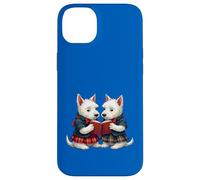West Highland Terrier brucia la notte leggendo poesie Custodia per iPhone 14 Plus