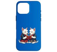 West Highland Terrier brucia la notte leggendo poesie Custodia per iPhone 16 Pro Max