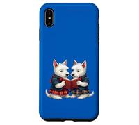 West Highland Terrier brucia la notte leggendo poesie Custodia per iPhone XS Max