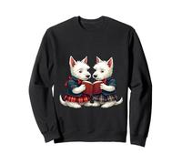 West Highland Terrier brucia la notte leggendo poesie Felpa