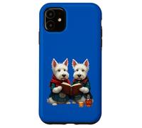 West Highland Terrier Burns - Libro di poesie e whisky Custodia per iPhone 11