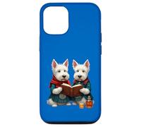 West Highland Terrier Burns - Libro di poesie e whisky Custodia per iPhone 12/12 Pro
