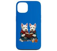 West Highland Terrier Burns - Libro di poesie e whisky Custodia per iPhone 13