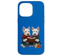 West Highland Terrier Burns - Libro di poesie e whisky Custodia per iPhone 14 Pro Max