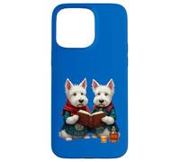 West Highland Terrier Burns - Libro di poesie e whisky Custodia per iPhone 15 Pro Max
