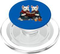 West Highland Terrier Burns - Libro di poesie e whisky PopSockets PopGrip per MagSafe