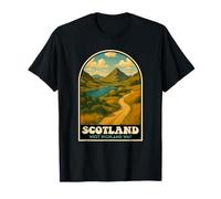 West Highland Way Scozia Escursionismo Trail Art Maglietta