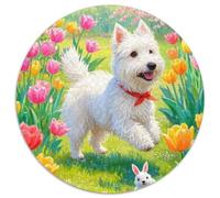 West Highland White Terrier 1000 Pieces Jigsaw Puzzles For Adults Family Challenge Toys Stress Relieving Entertainment Exercise The Memory of The Brain for Adults And Kids, Age 12 Years Up 1000pcs (6