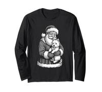 West Highland White Terrier Babbo Natale Natale Amante dei Cani Maglia a Manica