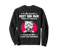 West Highland White Terrier Best Dog Mom Funny Mothers Day Felpa