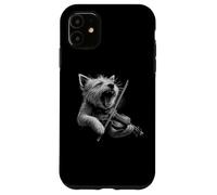 West Highland White Terrier che suona il violino violinista cane Custodia per iPhone 11