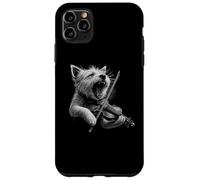 West Highland White Terrier che suona il violino violinista cane Custodia per iPhone 11 Pro Max