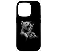 West Highland White Terrier che suona il violino violinista cane Custodia per iPhone 14 Pro