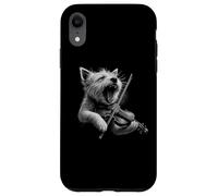 West Highland White Terrier che suona il violino violinista cane Custodia per iPhone XR