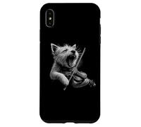 West Highland White Terrier che suona il violino violinista cane Custodia per iPhone XS Max