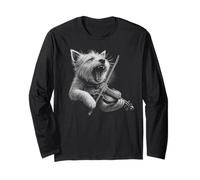 West Highland White Terrier che suona il violino violinista cane Maglia a Manica