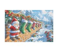 West Highland White Terrier Christmas Town Puzzle 1000 Pezzi Gioco Creativo Per Ragazzi Intelligenza Educativa Rompicapo Idea Regalo Per Figlio A Natale E Compleanno 1000 PCS