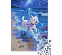 West Highland White Terrier Puzzle 1000 Pezzi Per Collezionisti, Mindfulness Attiva, Progetto Condiviso, Elemento Stilistico 1000pcs (75x50cm)
