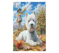 West Highland White Terrier Puzzle 1000 Pezzi Rompicapo Per Momentidi Pace Cute Animal Pets Attività Solitaria Rilassante Antistress Naturale Regalo Per Chi Ama La Tranquillità 1000 PCS