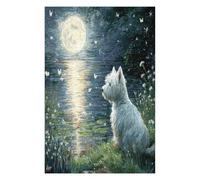 West Highland White Terrier Puzzle 1000 Pezzi Rompicapo Per Ragazzi Cute Animal Pets Gioco Educativo Sfida Intelligenza Creativa Idea Regalo Per Figlio A Natale 1000 PCS