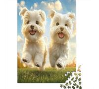 West Highland White Terrier Puzzle 1000 Pezzi, Strumento Cognitivo, Progetto Condiviso, Opera Da Mostrare 1000pcs (75x50cm)