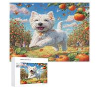 West Highland White Terrier Puzzle 500 Pezzi Collezione Multicolore Premium Cute Animal Pets Paesaggi Classici Per Amanti Del Puzzle Regalo Natale E Festa Aziendale Per Colleghi 500 PCS