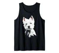 West-Highland-White-Terrier - Simpatico Volto di Animale per Amanti dei Cani Canotta