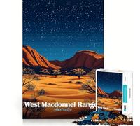 West MacDonnell Ranges,Australia Puzzle da 1000 pezzi per adolescenti Divertimento per lo sviluppo della mente Dimensioni uniformi Pezzi precisi Rilassante attività di gruppo al chiuso (38x52cm)