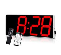 West Ocean, Orologio da Parete Digitale Intelligente da 15,2 cm con Display Gigante a LED con Telecomando/Controllo WiFi Via Internet e Conto alla rovescia Multifunzione