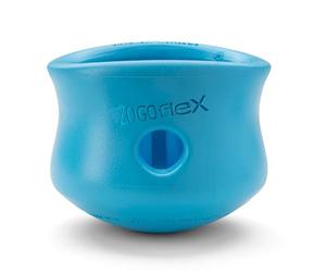 WEST PAW Zogoflex Toppl Treat Dispensing Dog Toy Puzzle - Giocattoli interattivi da masticare per cani - Giocattolo per cani per masticatori moderati, recupero, cattura - Contiene crocchette,