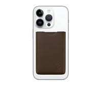 WEST Portafogli con Mag Safe per Apple iPhone MagSafe | Portafoglio in pelle vegana porta carte | Portafogli Magsafe accessori | Marrone, Braun