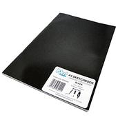 West-Taccuini formato A4, copertina laminata, 140 g, colore: nero