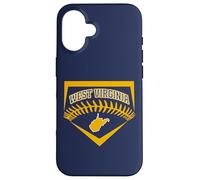 West Virginia Baseball Shield Art WV Travel Team giocatore di palla Custodia per iPhone 16