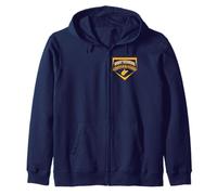 West Virginia Baseball Shield Art WV Travel Team giocatore di palla Felpa con Cappuccio