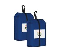 West Virginia - Borsa organizer da viaggio per scarpe da uomo e donna, con bandiera dello Stato della Virginia occidentale, per palestra, campeggio, 2 pezzi, One Size, Organizer per borse