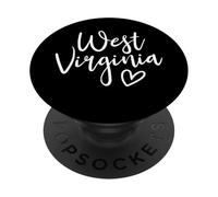 West Virginia - Cuore da donna Love West Virginia PopSockets PopGrip Adesivo