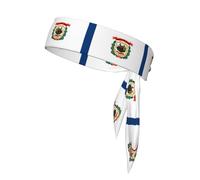 West Virginia Flag Tie Headband for Women & Men - Stylish Sports Head Tie, Suitable for Various Sports Activities