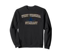 West Virginia Ginnasta Mountain State Athletics WV Ginnastica Felpa