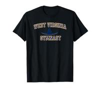 West Virginia Ginnasta Mountain State Athletics WV Ginnastica Maglietta