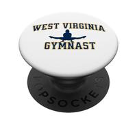 West Virginia Ginnasta Mountain State Athletics WV Ginnastica PopSockets PopGrip Adesivo