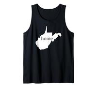 West Virginia Home State Mappa Orgoglio Canotta