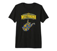 West Virginia - Piccone per minatore di Carbone Maglietta Premium