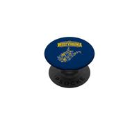 West Virginia - Piccone per minatore di carbone PopSockets PopGrip Adesivo