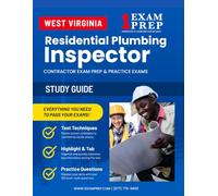 West Virginia Residential Plumbing Inspector (ICC-P1) Exam Prep Study Guide: Practice Exams, Book Overviews & How to Highlight and Tab Your Books