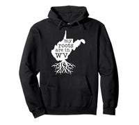 West Virginia Roots State Mappa Felpa con Cappuccio